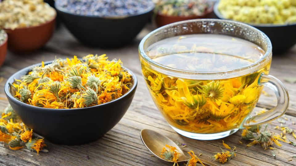 Körömvirág tea