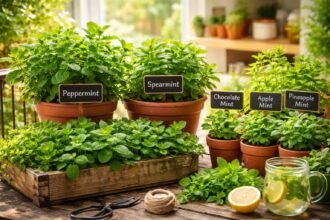 - Menta gyorsan terjed, ezért metszéssel kordában kell tartani a kertben.