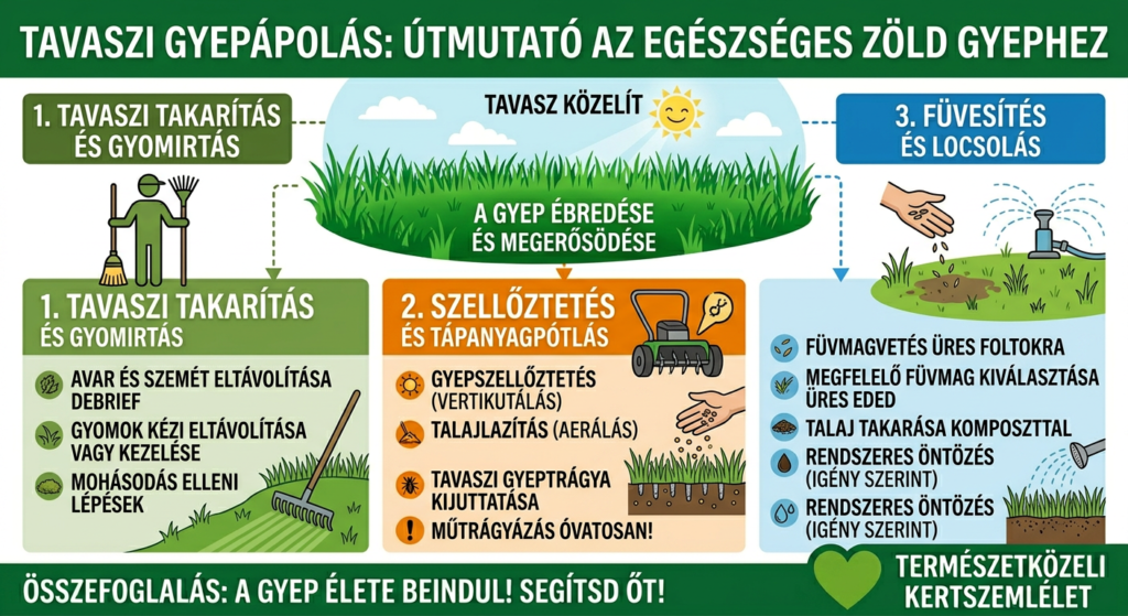 A gyep tavaszi indítása – most kezdjük a gereblyézést, vagy jobb még várni