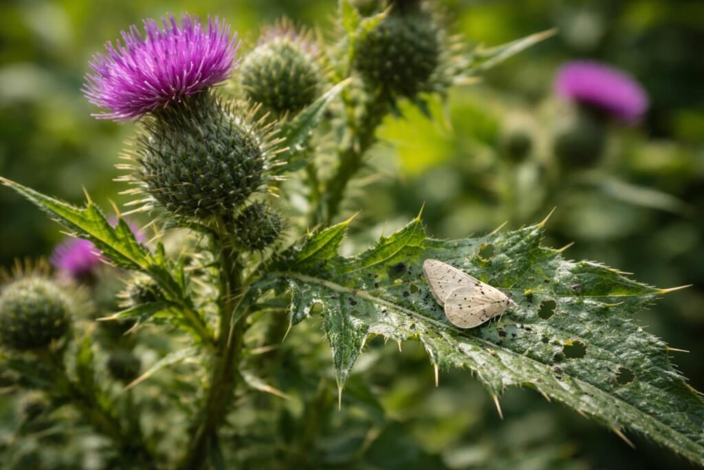 A bogáncslepke felismerése: jelek és tünetek