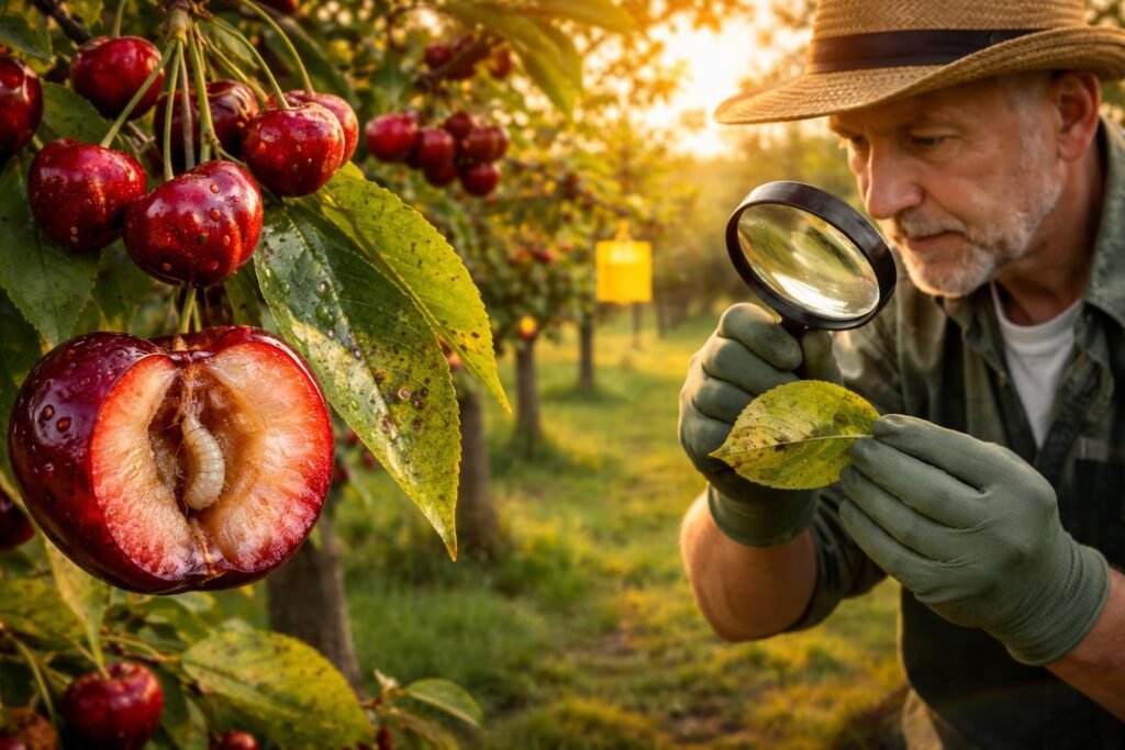 A cseresznyelégy felismerése: jelek és tünetek