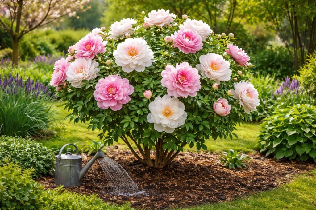 - Fás bazsarózsa bemutatása és igényei: erős napfény, tápanyagban gazdag talaj.