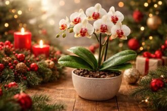 - A karácsonyi orchidea hosszú virágzáshoz mérsékelt fény és hő szükséges.