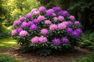 - Rododendron: a megfelelő fény nélkül nincs igazi virágzás a nyári kertben.