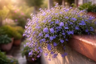 – Törpe lobélia: kevés gondozással is gazdag virágzás egész nyáron érhető el.