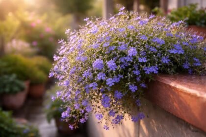 – Törpe lobélia: kevés gondozással is gazdag virágzás egész nyáron érhető el.