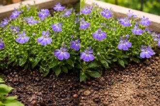 - Törpe lobélia: pontos öntözés nélkül gyökérkárosodás és hervadás fordul elő.