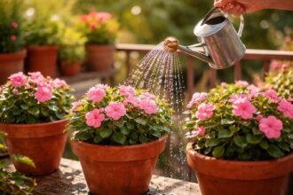 - Törpe nebáncsvirág vízigénye közepes, rendszeres öntözés nélkül gyorsan hervad, jelezve stresszt.