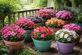 - Törpe nebáncsvirág gyorsan reagál a megfelelő tápanyagokra, és virágzása nő.