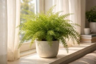 - Tűlevelű aszparágusz fényigénye: a megfelelő fény szabályozza növény egészségét és színét