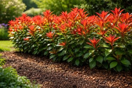 - Piros hajtások, sűrű lomb, gyors növekedés és vonzó kertépítés egész évben