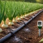 Vöröshagyma öntözési igényei: kiegyensúlyozott vízellátás a hozamért, beltartalomért és minőségért.