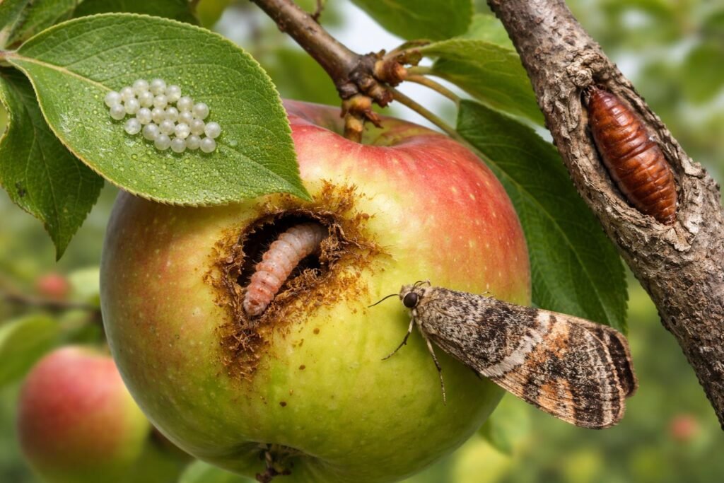 Az almalevél aknázómoly életciklusa és felismerése