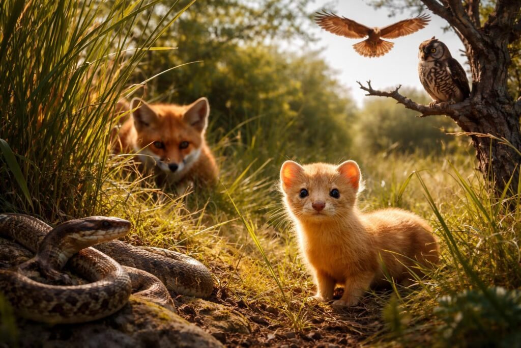 Az aranyos eszelény természetes ellenségei