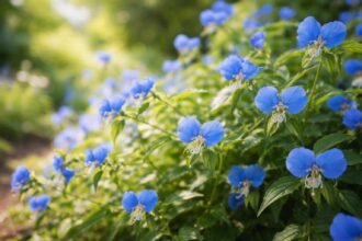 - Azúrkék kommelína varázslat a kertedben, könnyű gondozás és nyári virágözön.