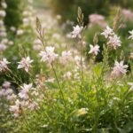 Évelő díszgyertya Gaura lindheimeri egészségi állapotának vizsgálata kártevőkkel a kertben