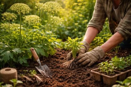 • Könnyű lépések az angyalgyökér ültetéséhez és szaporításához a kertben, tudással.