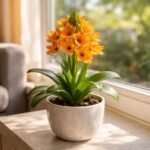 - Betlehem Csillaga narancssárga virágairól ismert; lakásban is könnyedén, több évig gondozható.