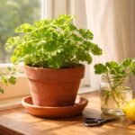 - Citromillatú muskátli: illatos levelei citromillatot árasztanak és távol tartják a szúnyogokat.