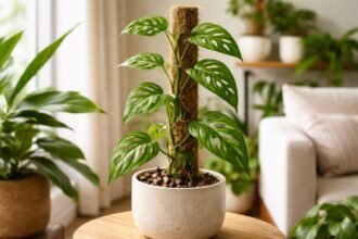 - Csontvázkulcs szobafolyondár: kilyukadt levelek látványosan és egyedi módon vonzzák a figyelmet.