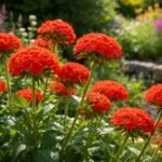 - Égőszerelem virágai 3-5 cm átmérőjűek, vonzzák a beporzókat a kertbe.