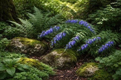 • Fecsketárnics: kék harangvirága nyár elején nyílik, árnyékos kertekbe kiváló díszítő növény.