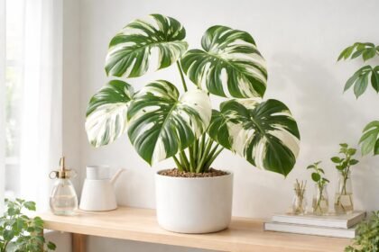 - Könnyezőpálma: fehér variegáció miatt fényigényes és páratartásigényes, törékeny lombú növény.