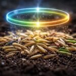 Kísérleti fűmag-keverékek vizsgálata pontos arányokkal, a közel 100%-os kelés érdekében.