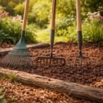 - Gereblye kiválasztása kulcs a talaj előkészítéséhez és levelek rendezéséhez, kerti munka.