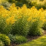 - Kanadai aranyvessző: gyors terjedés miatt gondosan ültessük és rendszeresen ápoljuk a kertben.