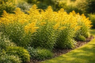 - Kanadai aranyvessző: gyors terjedés miatt gondosan ültessük és rendszeresen ápoljuk a kertben.