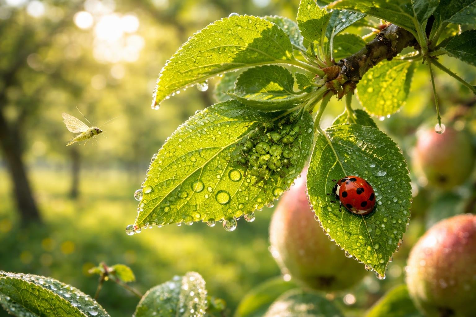 - Zöld almalevéltetű elleni védekezés: korai felismerés csökkenti a fertőzés esélyét