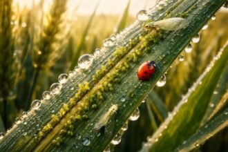 - Zöld gabona levéltetű gyorsan terjeszti vírusokat; védekezés kiemelten fontos, időben felismerve.