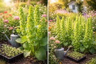 - Írország harangjai valójában Moluccella laevis, zöld haranggal és fehér virággal.