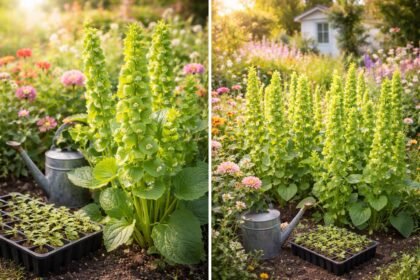 - Írország harangjai valójában Moluccella laevis, zöld haranggal és fehér virággal.