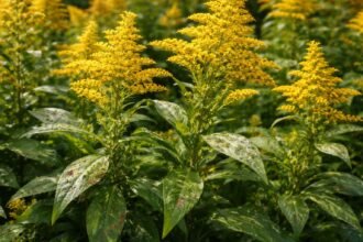 - Kanadai aranyvessző invazív, de megfelelő védelemmel kezeli a betegségeket és kártevőket.