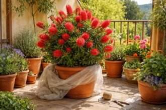 - Kefevirág ellenálló mediterrán dísznövény; kefeszerű virágai vonzzák a polleneket és a beporzókat.