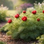 - Keleti bazsarózsa: korán nyíló, élénkvörös virágokkal díszítő, hosszú életű évelő.