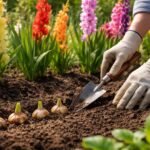 - Kardvirág gumóinak megfelelő mélysége biztosítja a stabil, telt virágzást nyáron