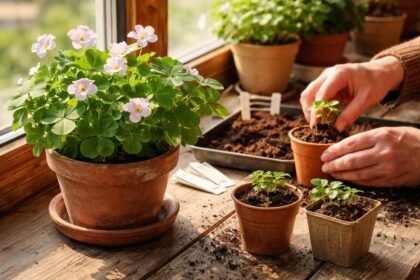 - Madársóska gyorsan nő és szép virágokat ad, ráadásul változatos leveleit hozza.