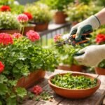 - Muskátli metszése: serkenti az új hajtásokat, és meghosszabbítja a virágzást.