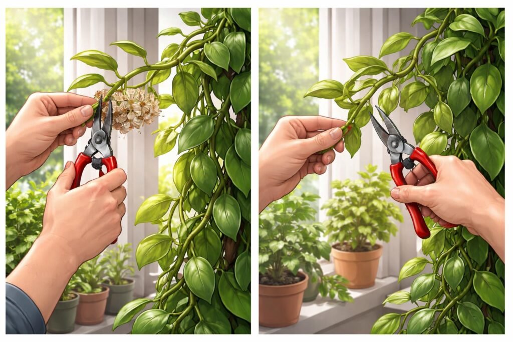 - Fedezd fel a visszavágás idejét a húsos viaszvirágnál tavasszal elején