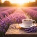 - Levendula virágokból készült tea nyugtató hatású infúzió illó aromával, relaxációt adva