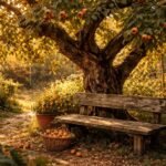 Mispel naspolya fa részleteket mutató kertészeti ábra a fajtákról, gondozásról és teleltetésről