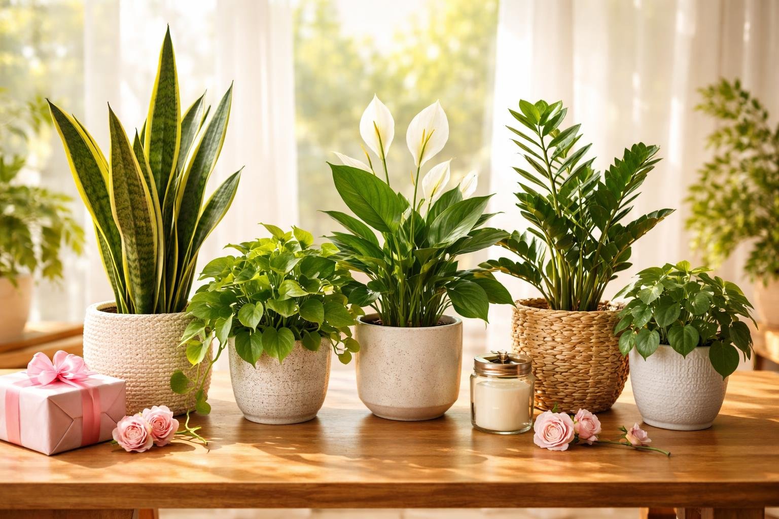 - Nőnapi virágok kínálnak tartós örömöt: szobanövények akár hónapokig vagy évekig díszítenek.
