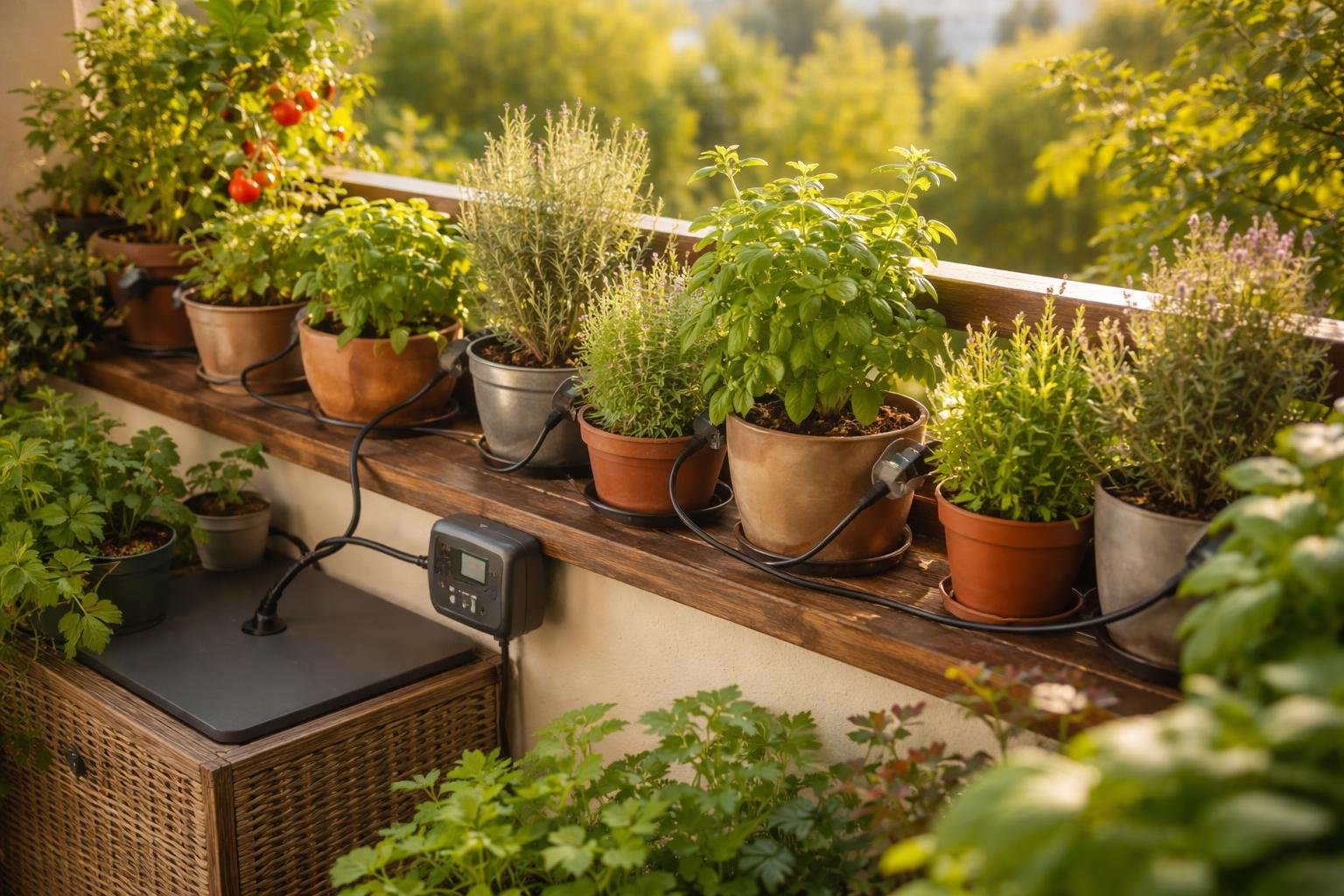 - Okos öntözési balkonmegoldások: részben automatizált rendszerek 30-50% kevesebb vízpazarlást eredményeznek.