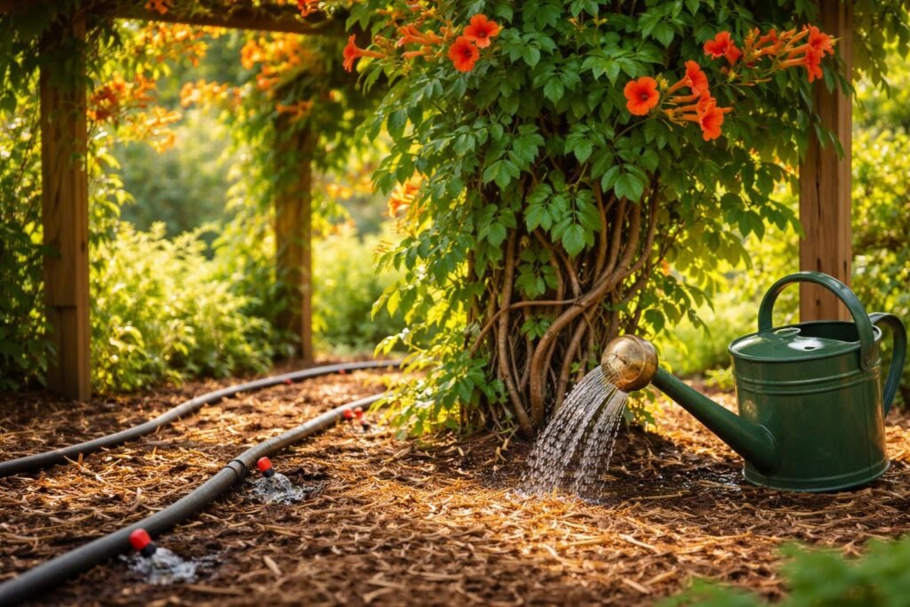 Öntözési módszerek trombitafolyondárhoz