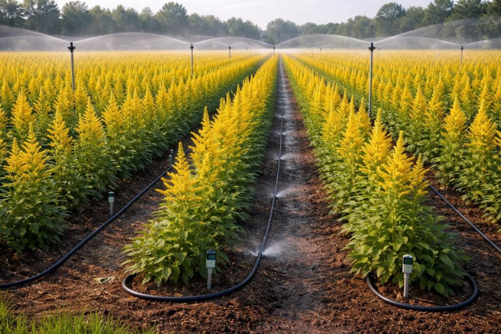 Öntözési technikák aranyvessző ültetvényekhez