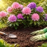 Vibráló rododendron virágzás egy jól ültetett kertben, szaporítás és ültetés tippekkel