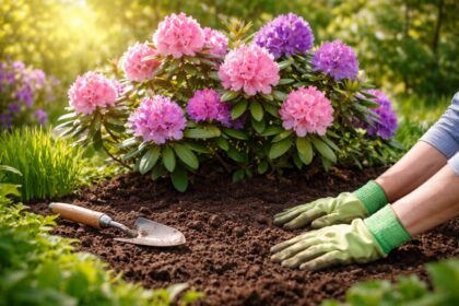 Vibráló rododendron virágzás egy jól ültetett kertben, szaporítás és ültetés tippekkel